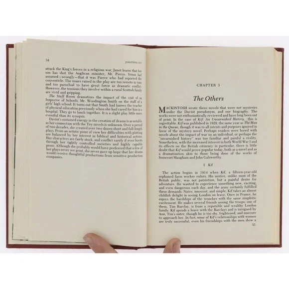 1st EDITION 1st Print Josephine Tey by Sandra Roy 1980 Twain Hardback TEAS 277 - Picture 8 of 12